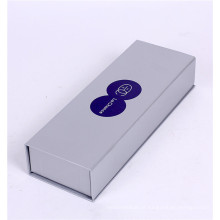 Logotipo personalizado impresso em papel de prata prateado caixa de papelão caixa de embalagem de presente